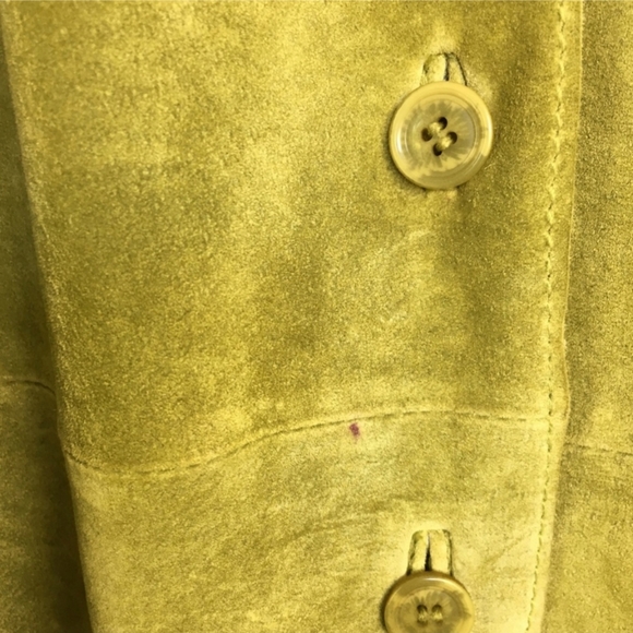 Vintage Skotts Suede Mossy/Lime Green Jacket XXL - Washable Suede - Picture 6 of 6